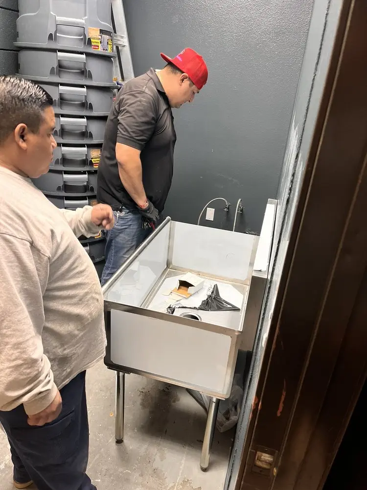 Commercial plumbing and sink installation in Naches