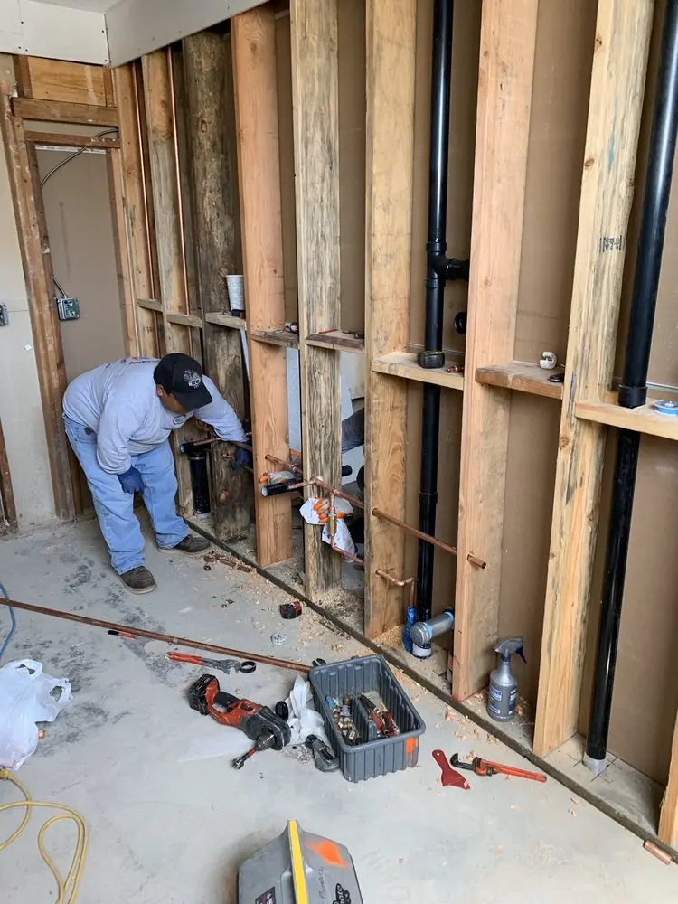Commercial rough-in plumbing for Water Heater Replacement in Naches
